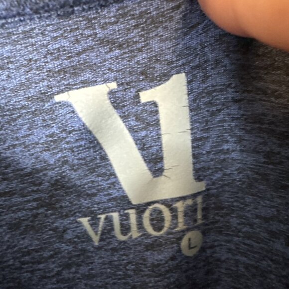 Vuori x Peloton Long Sleeve Performance Crew Blue Men’s Large - Picture 5 of 6